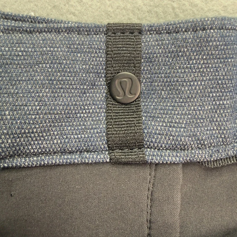 Lululemon Commission Pant Slim Blue Heathered Mens 34 Chino Trousers